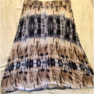 ROZ & ALI WOMAN 3X tie dye patterned multi color stretchy long RADICAL